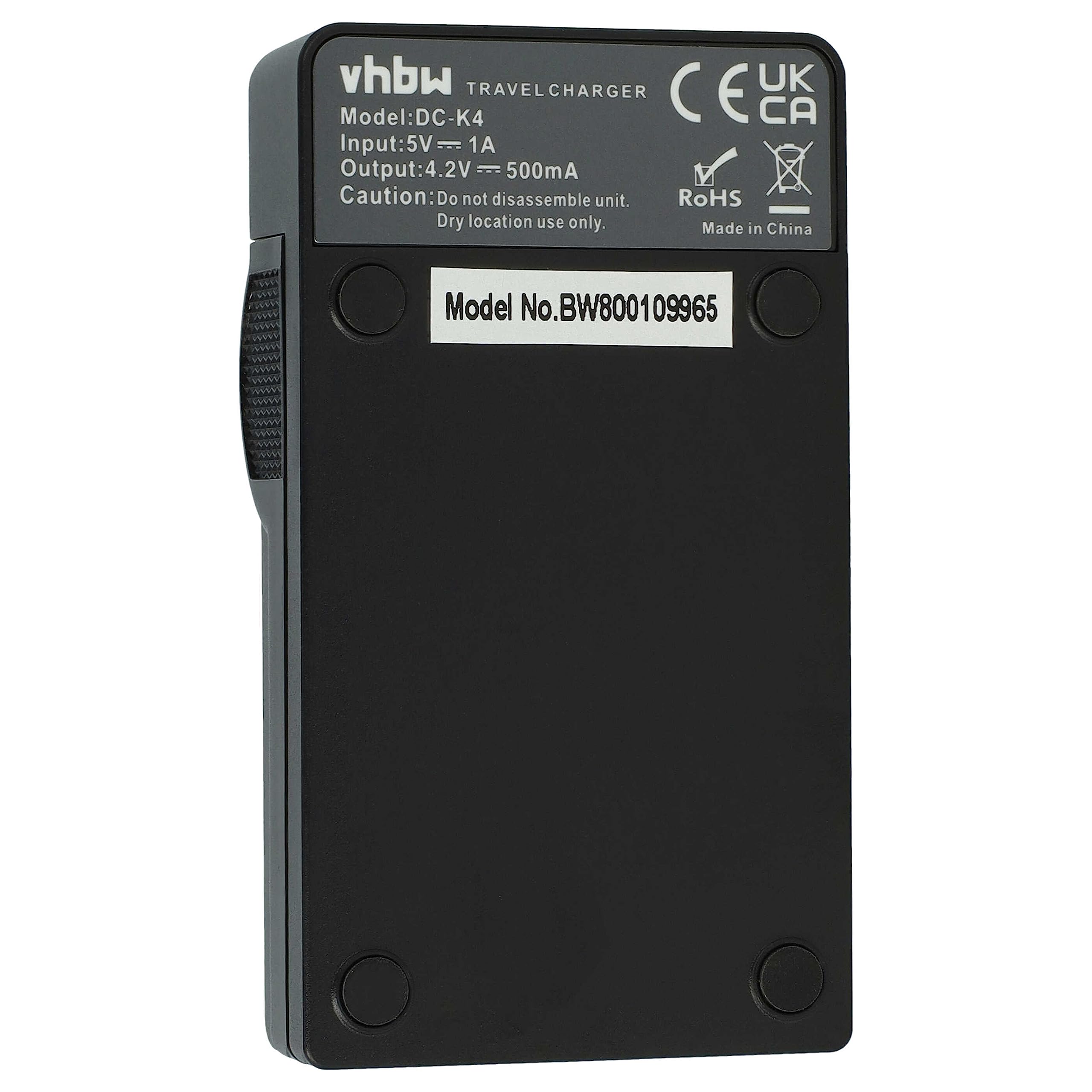 vhbw Charger Compatible with Sony Camcorder HDR-AS200VR