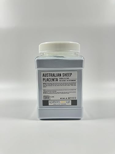 Miniatura 9 de Mascarilla de gelatina de placenta de oveja australiana, paquete profesional, extractos de hierbas naturales, iluminadora e hidratación de la piel,