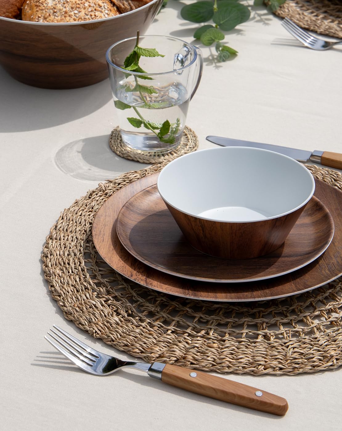 Gimex - Nature Line - Geschirr - Wood - 16-Teilig