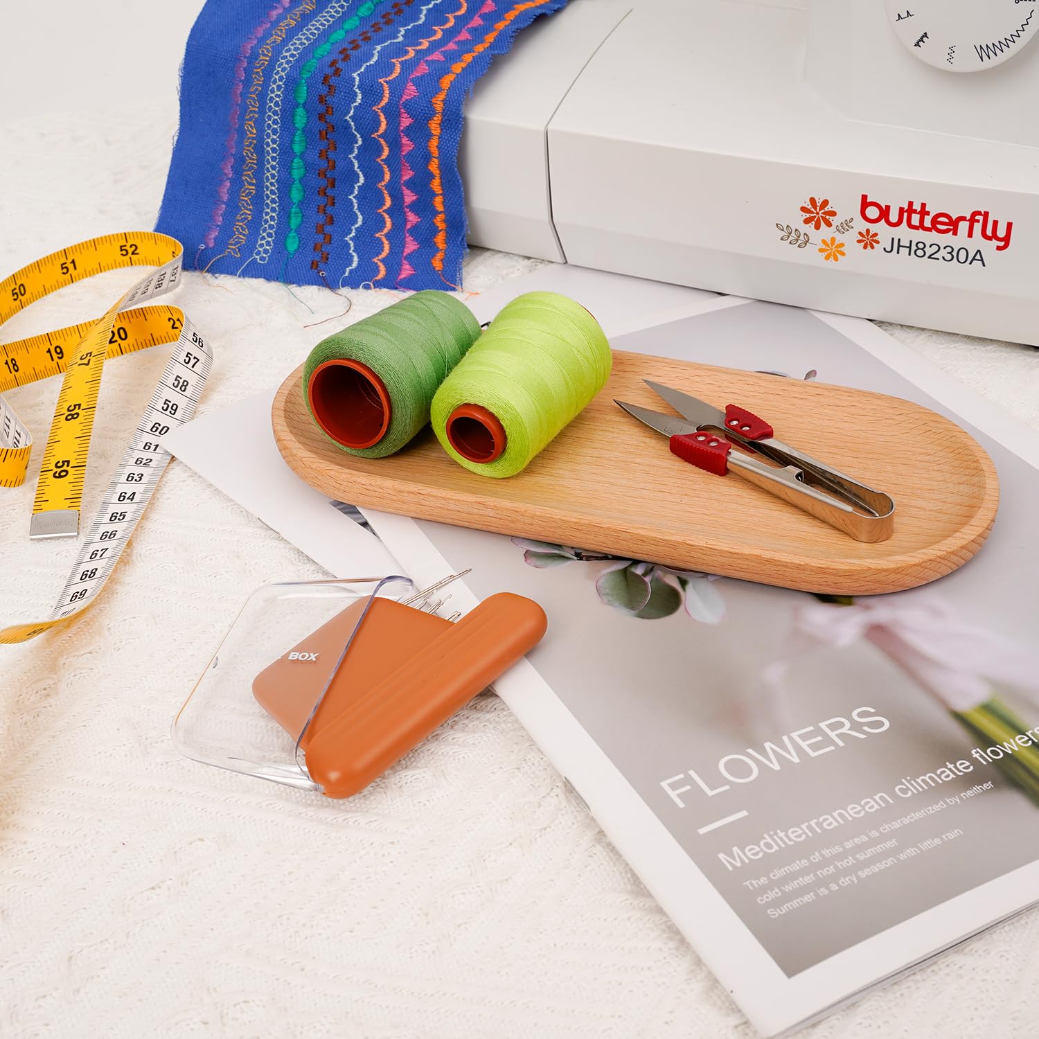 Kit de hilos de coser de 42 colores, 800 yardas cada carrete, hilo de poliéster duradero para máquina de coser y coser a mano, ideal para bricolaje, reparaciones, acolchado y uso de manualidades