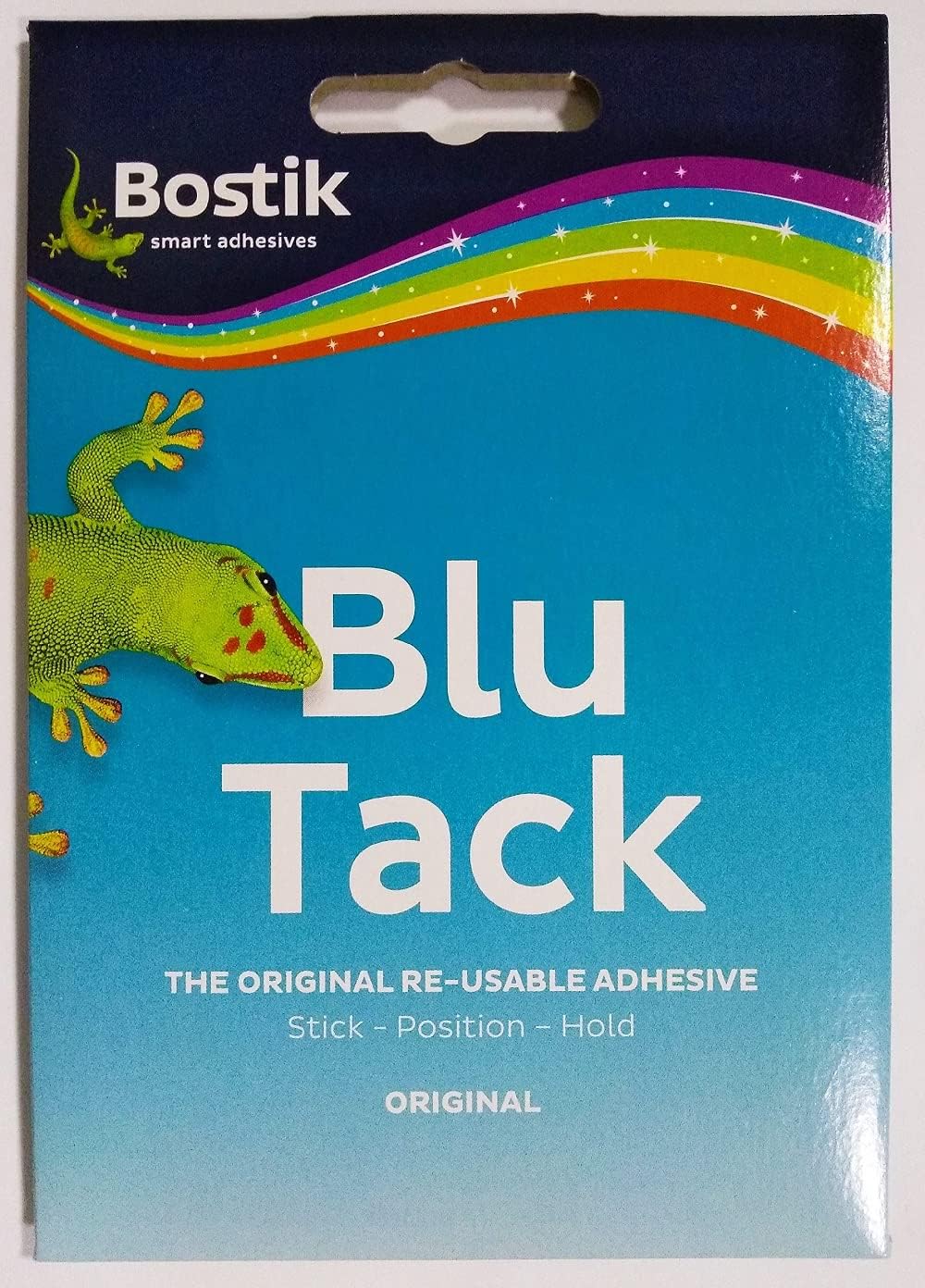 2 x Bostik Blu Tack Mastic Adhesive Putty Non Toxic Blue approx 60g 801103