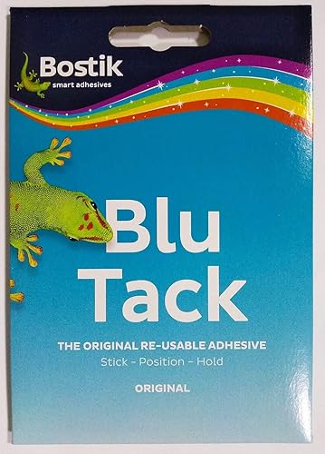 Bostik Blu Tack 2 unidades, Masilla adhesiva No Tóxica azul Aprox. 60 g 801103