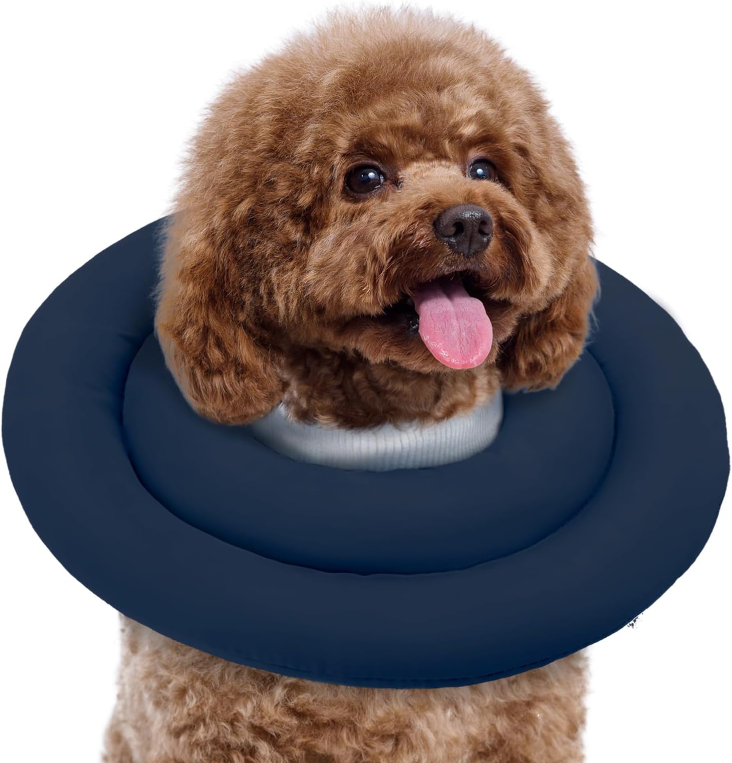 Soft Dog Recovery Collar - Adjustable Neck Cone for Small Dogs to Stop Licking