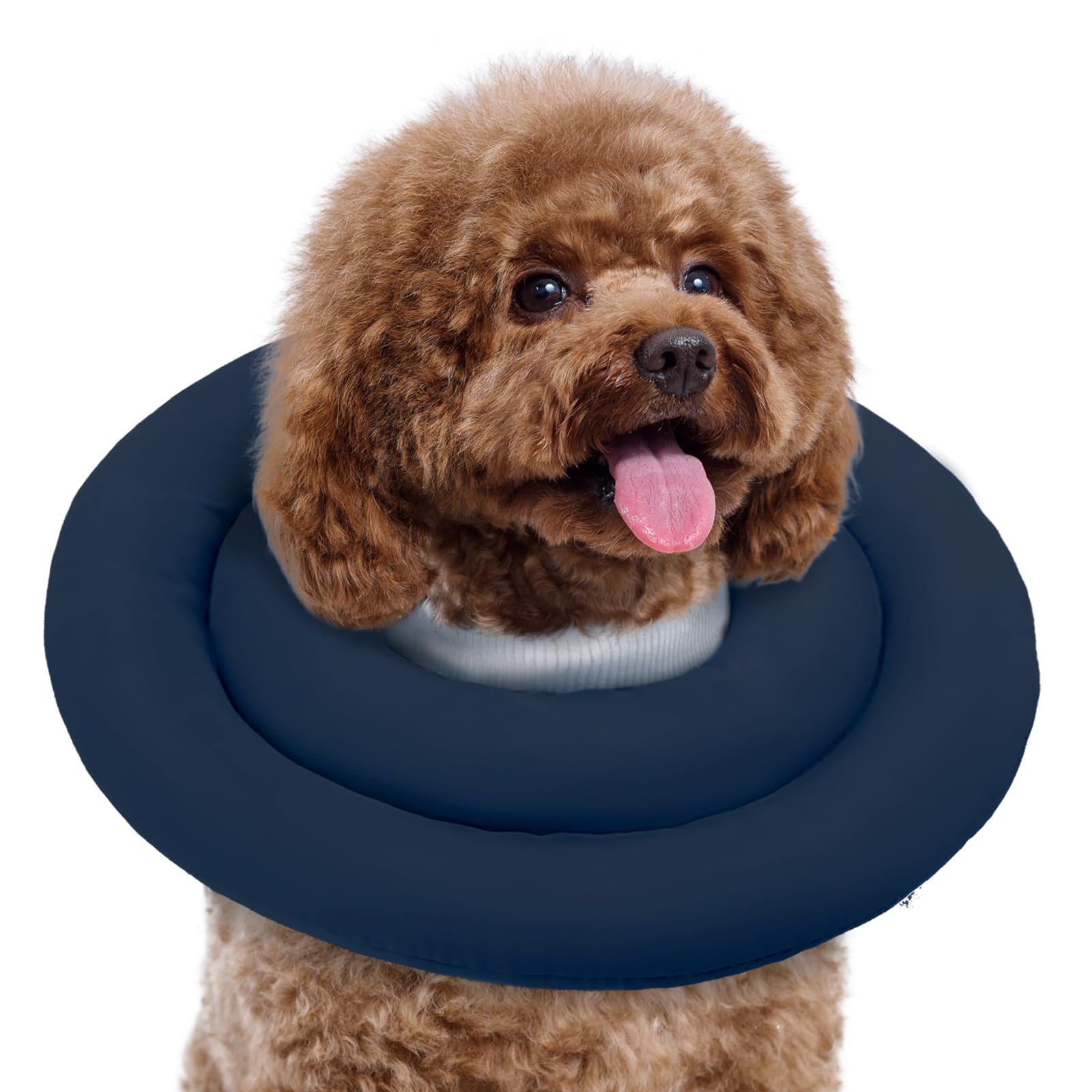 Soft Dog Recovery Collar - Adjustable Neck Cone for Small Dogs to Stop Licking