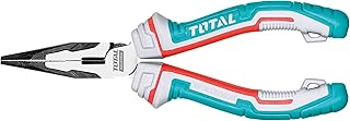 Total Tools - Reinforced Flat Nose Pliers | 160 mm | Ideal for Holding
