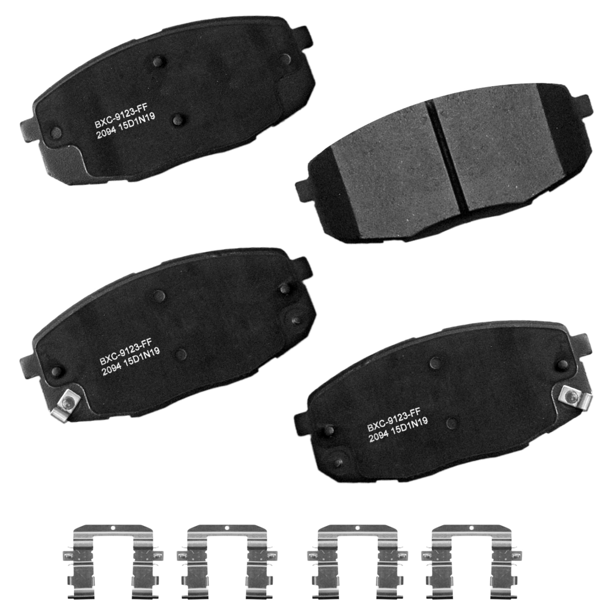 Bendix Premium SBC2094 Ceramic Front Brake Pads for Hyundai Creta 2017, Elantra GT 2020-2018, Kona 2021-2018, Kona 2023, Kia Forte 2023-2019, Forte5 2022-2020, Seltos 2023-2020, Soul 2019-2014
