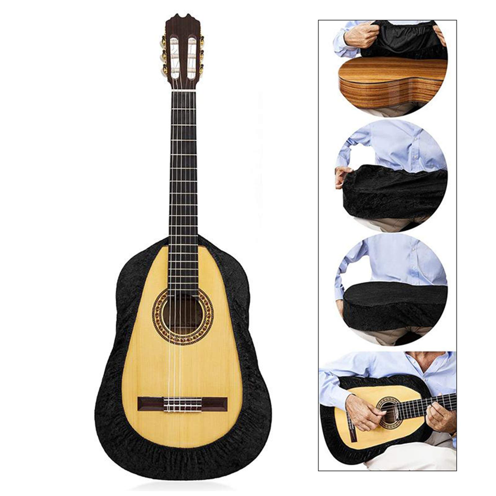 Funda Protectora Universal para Guitarra, Funda Protectora, Terciopelo Clásico Acústico