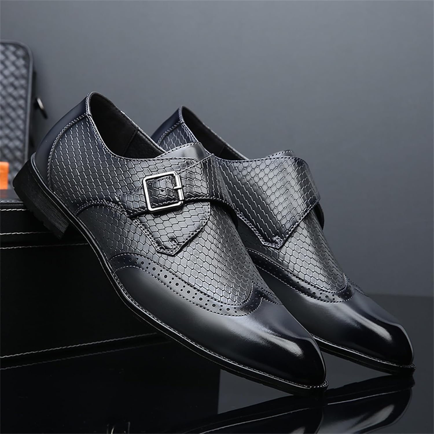 Dress Shoes for Men Wingtip Monk Strap Slip-on Loafers for Men