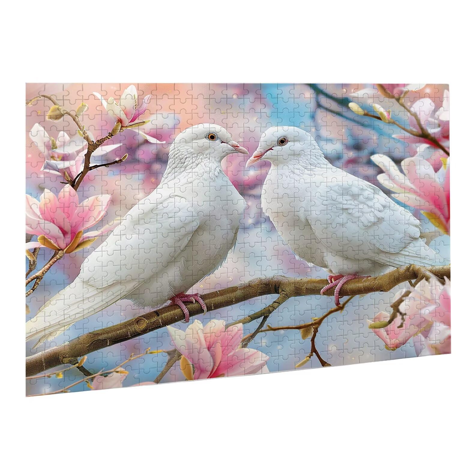 Puzzle de 4000 Piezas,Rompecabezas Adultos,Imposible,Difícil,Desafiante,Juegos de Rompecabezas DIY Toda la Familia,Regalos Mujeres,Regalos Hombres,Pasatiempo Creativo,Tema: Paloma Blanca Animal K0F-1