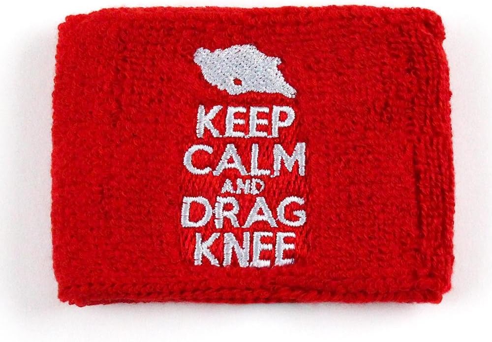Keep Calm Drag Knee Brake Reservoir Covers by ReservoirSocks for Motorcycles, Sportbikes