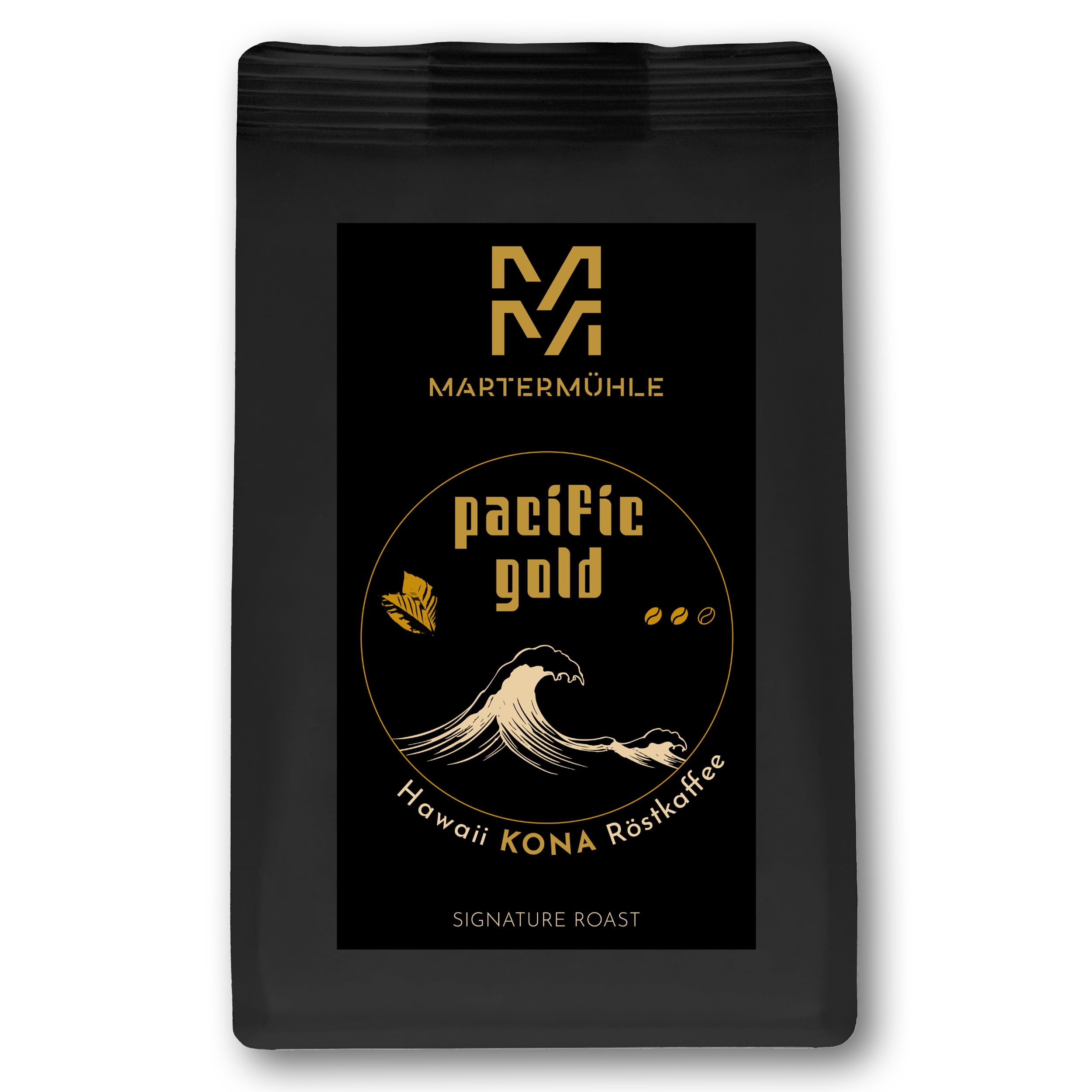 Martermühle Hawaii Kona Pacific Gold Kaffeebohnen 500g mild I Arabica I Aromen: tropische Früchte, süßliche Milde I Ganze Kaffee-Bohnen schonend geröstet, säurearm