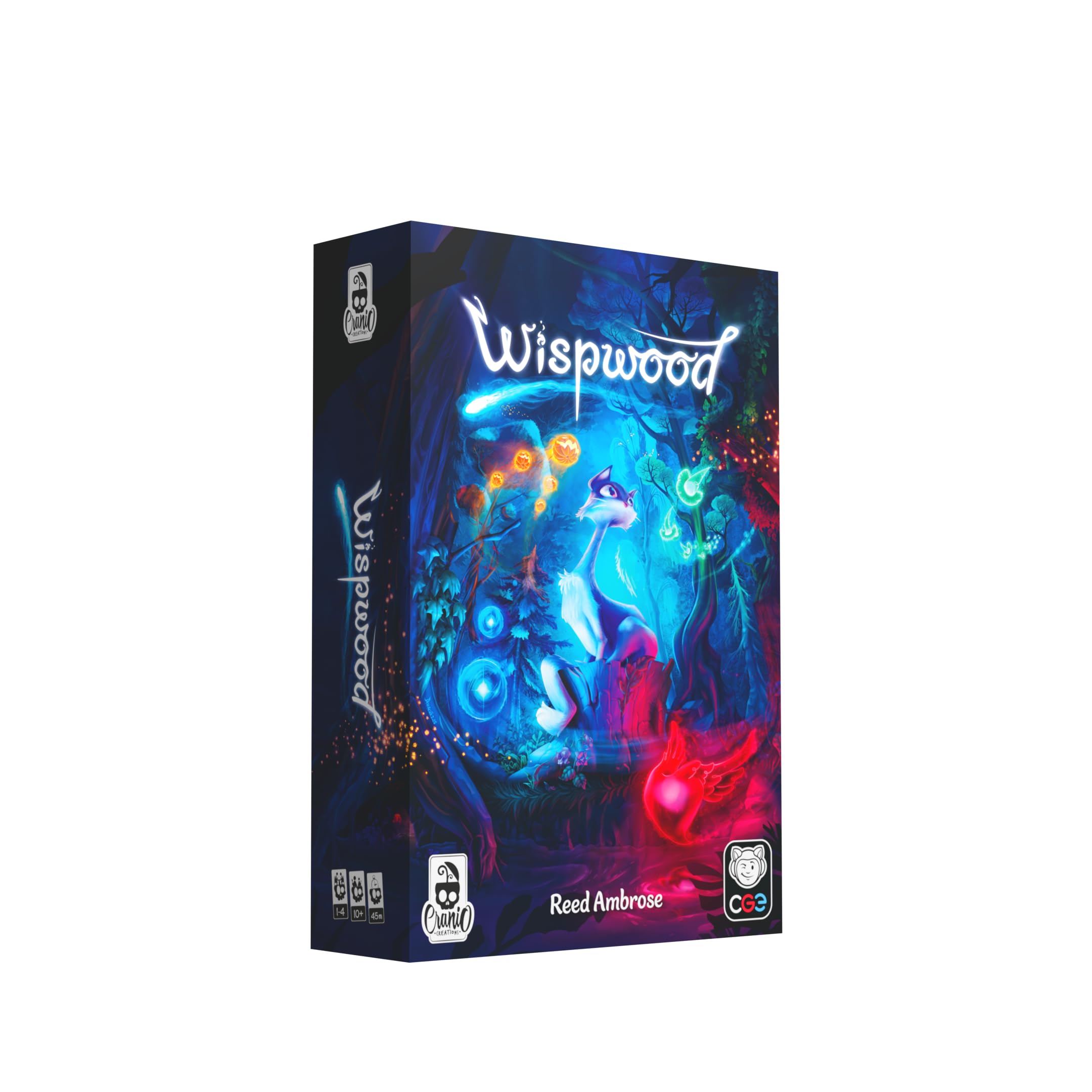 Cranio Creations - Wispwood - Esplora una magica foresta di fuochi fatui colorati - Gioco da Tavolo per Famiglie - Età 10+ - Da 1 a 4 Giocatori - Edizione in Lingua Italiana