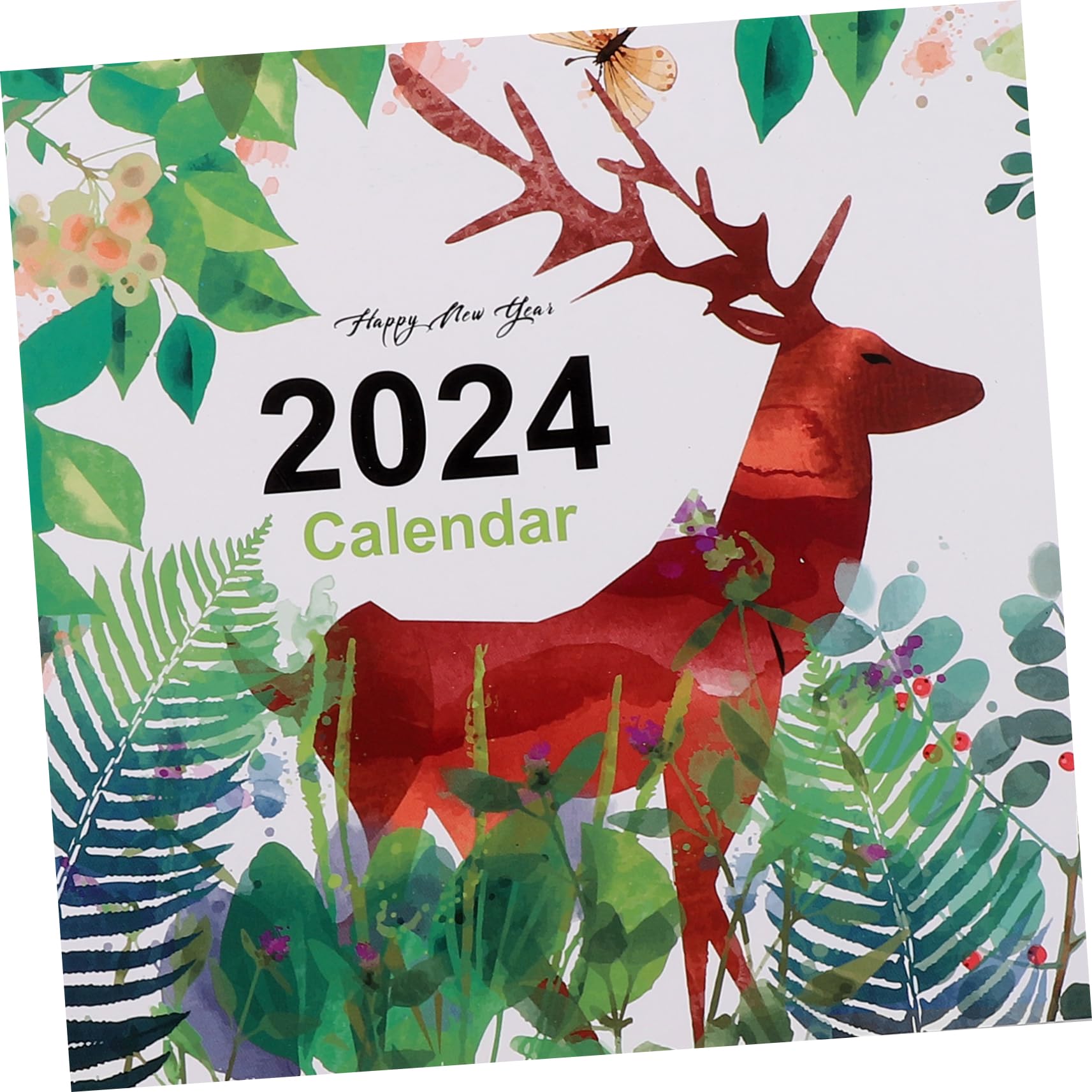 SEWACC 5stücke English Desk Calendar Kreativer Und Dekorativer Tischkalender Mit Spiralbindung Für Büro Und Zuhause Übersicht Stilvolles Design Mit Reh-