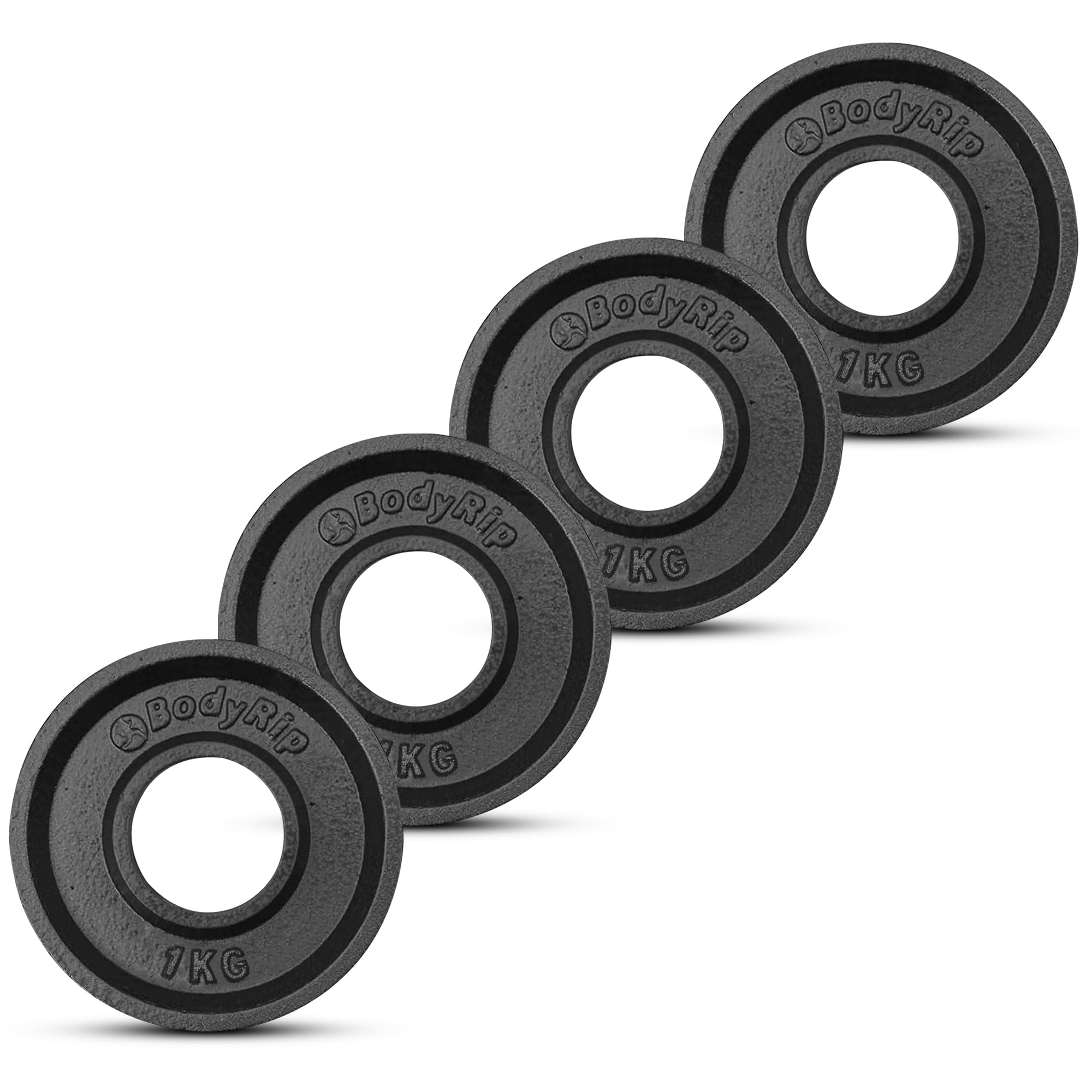 BodyRip Cast Iron Weight Plate | Choice of Fraction Disc, 0.25kg or 0.50kg | 2" Olympic Set, Dumbbell or Barbell | Home Gym Training, Weightlifting