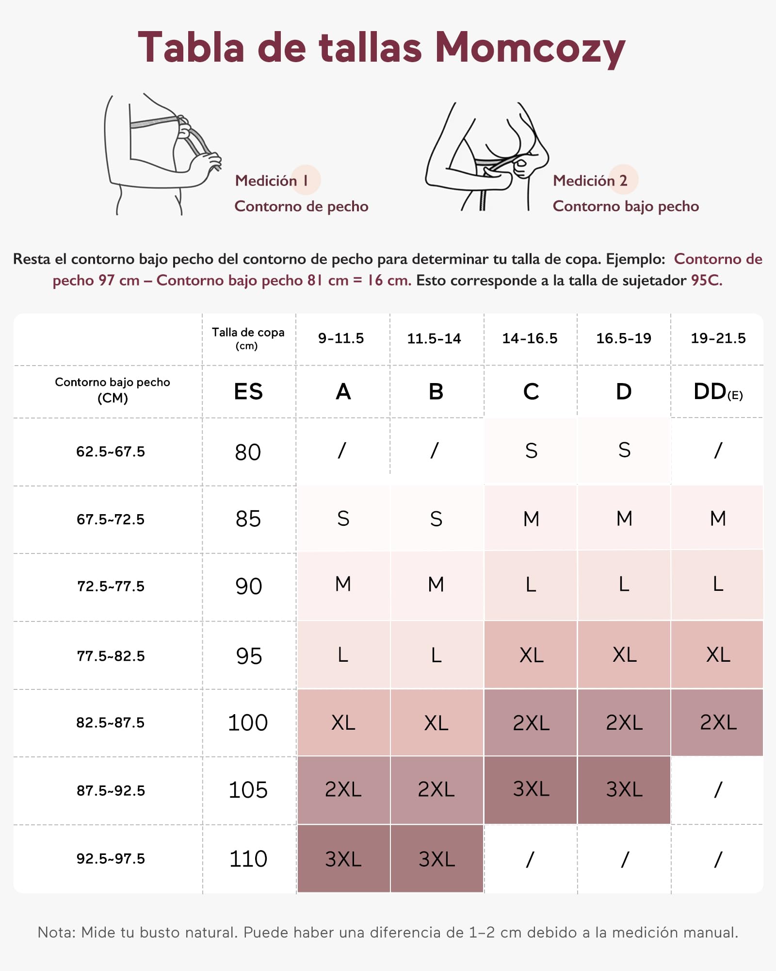 momcozy Sujetador Lactancia sin Costuras, Sujetador sin Aros y Acolchado de Forma Natural, Cómodo y Suave para Embarazo, Lactancia, Dormir y Uso Cotidiano