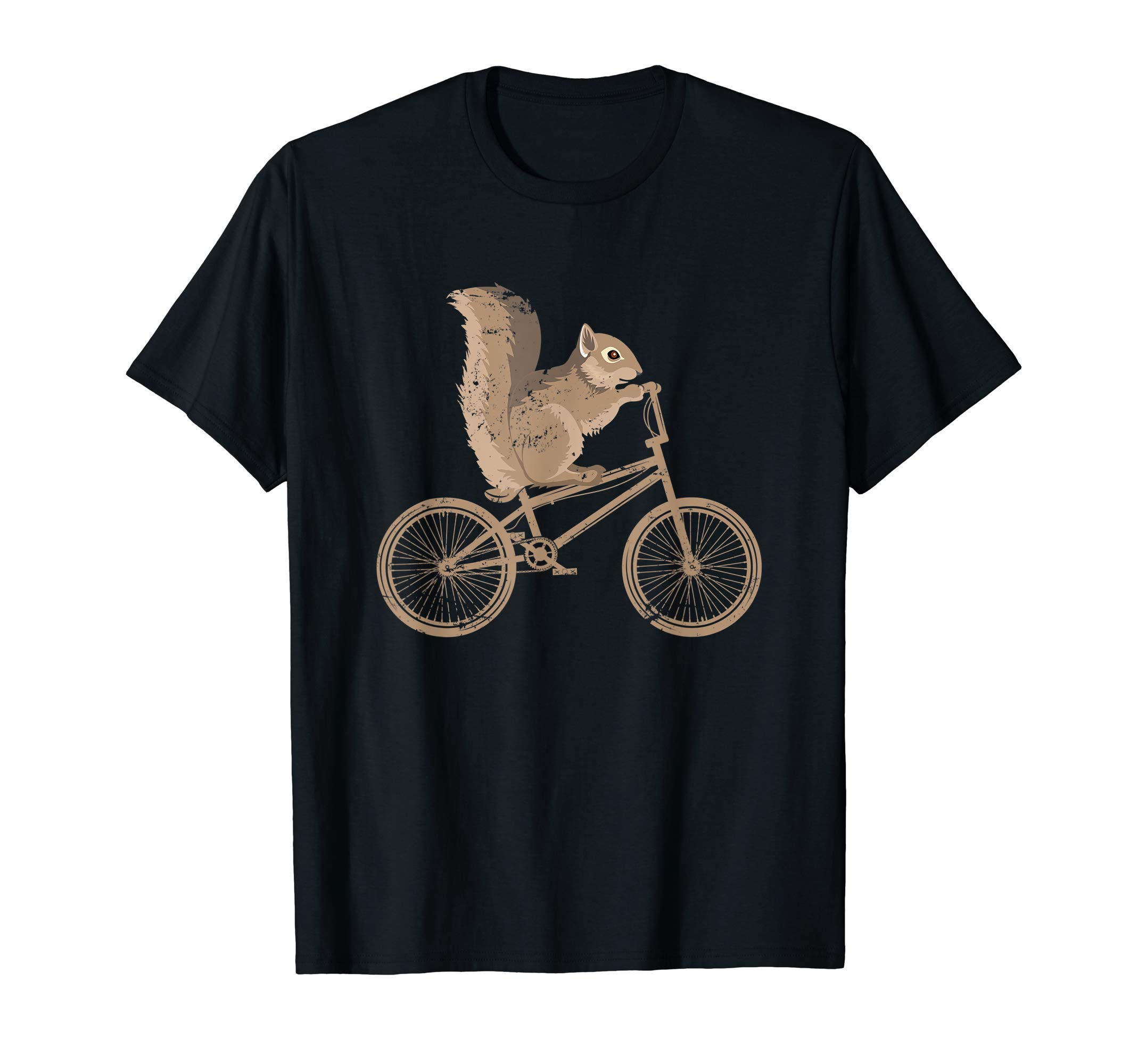 Funny Forest Animal BMX Cycling Squirrel T-Shirt