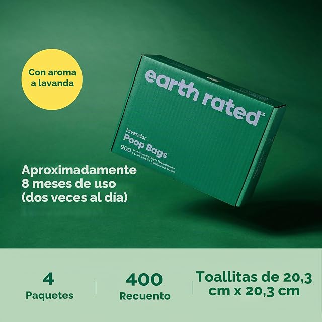 Foto 7 de 8 de Earth Rated Toallitas hipoalergénicas para Perros, para Limpiar y Eliminar olores de Patas, Cuerpo y Trasero