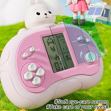 Retro Game Handheld Vintage Educational Game Console | Classic Handheld Game Console for Kids, Video Game Console with Built-in Games