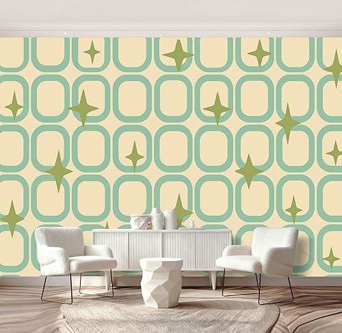 Miniatura 19 de Mural mural de pared vintage para despegar y pegar, radio de pared Boombox, papel tapiz de los años 80, autoadhesivo, extraíble, calcomanías de