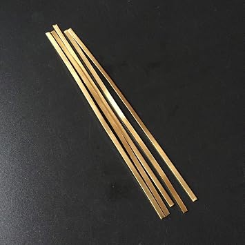 5PC 153x3x0.6mm 23 مقياس - نحاس ، نحاس ، نحاس فضي ، حافة ، نحاس