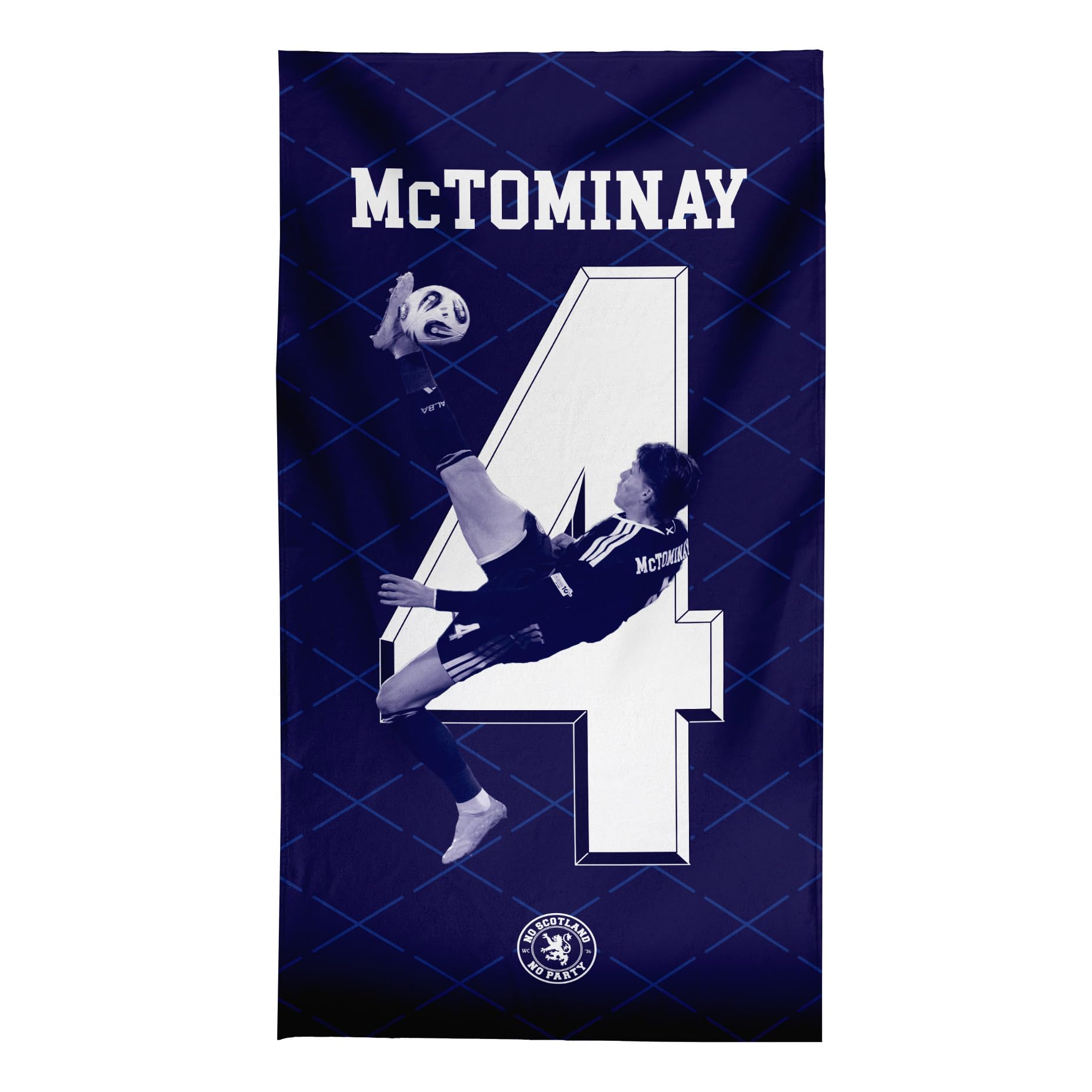 BRITISH MADE GIFTS WC 2026 - Scotland - McTominay - Lightweight Microfibre Beach Towel - 150cm x 75cm