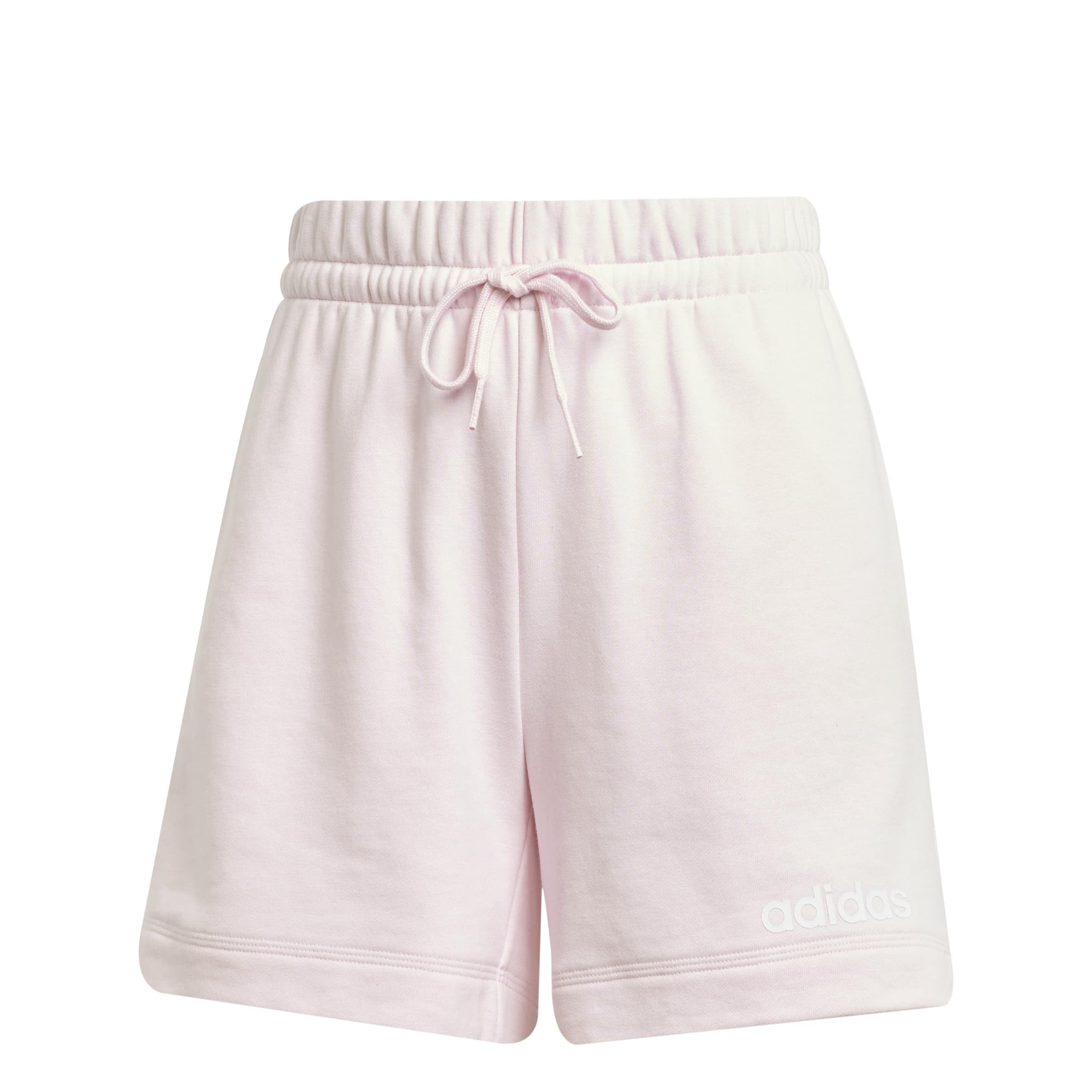 adidas Sportswear Women's Essentials Linear French Terry Shorts, Clpink/White, Size S, Women