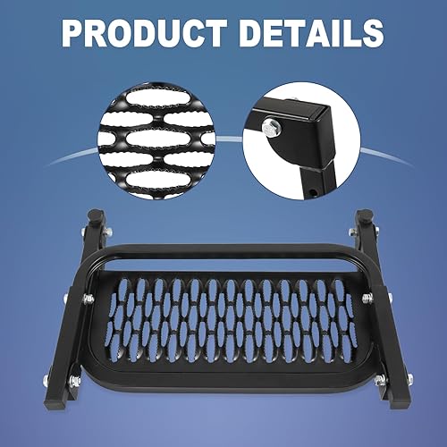 Miniatura 2 de Escalón de neumático plegable y resistente para camión, SUV y RV, ajustable, se adapta a la mayoría de neumáticos de 10.2 a 14.4 pulgadas