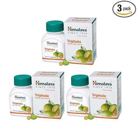Himalaya Wellness Triphala Bowel Wellness - 60 Tablet (Pack of 3)