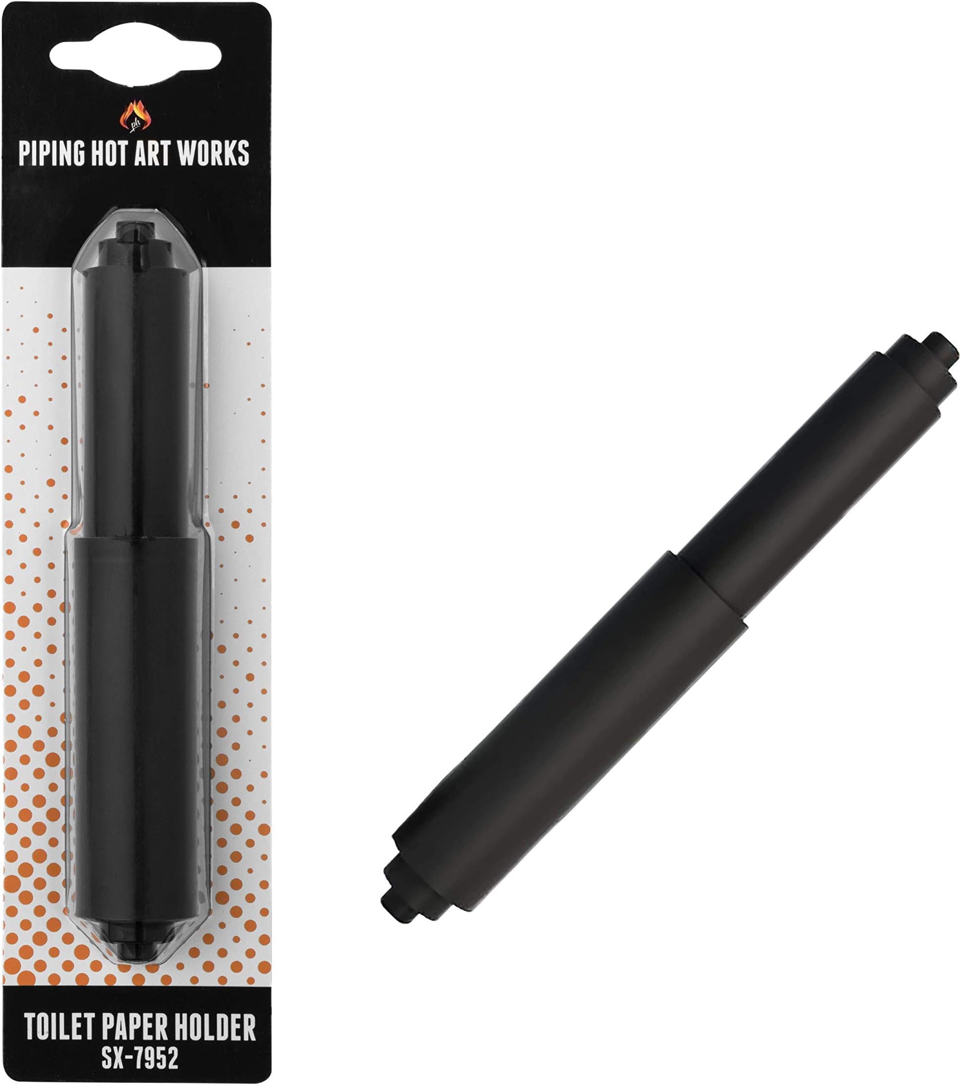 Black Toilet Paper Holder Spring Rod Toilet Paper Roller