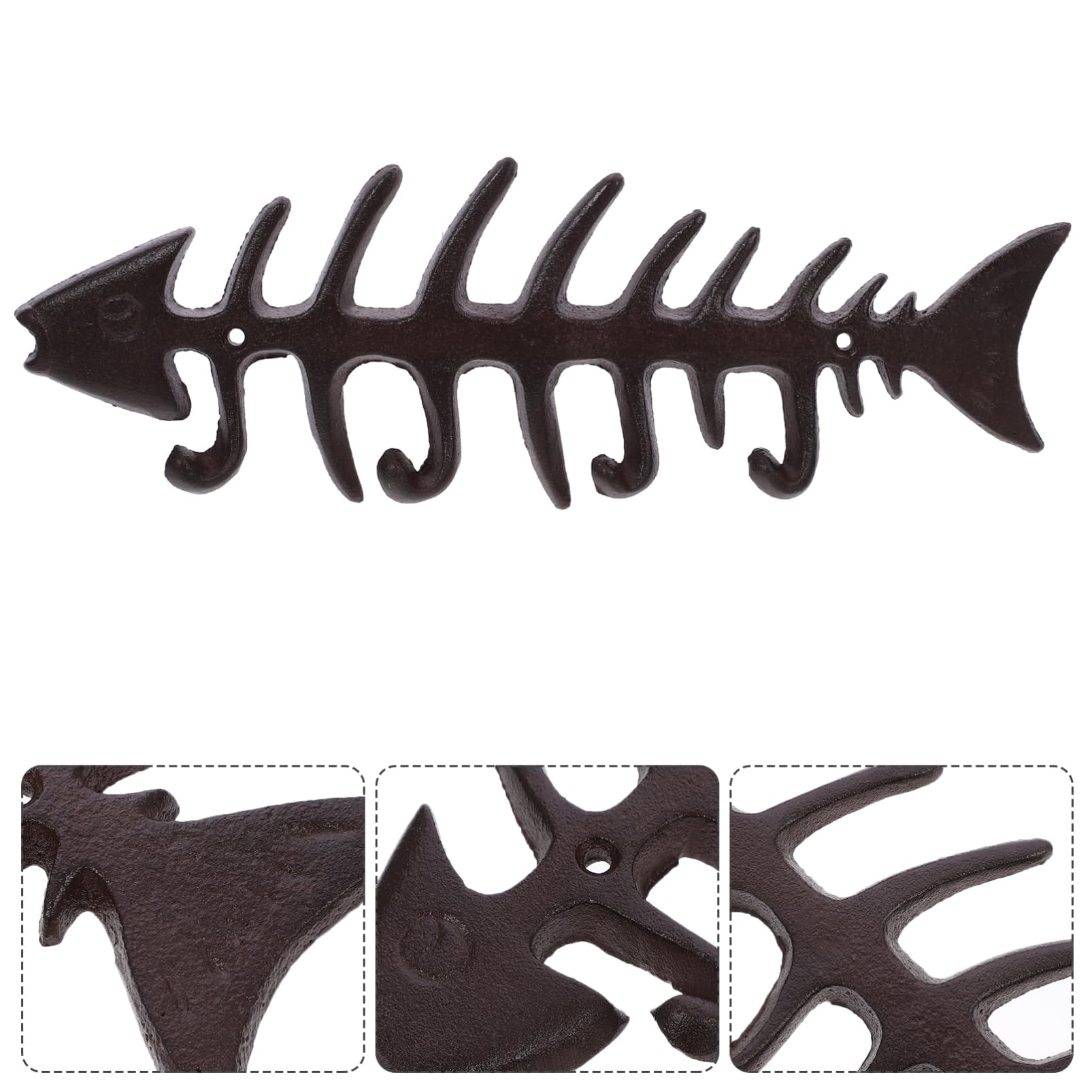 Toddmomy Crochet Décoratif Fonte de Poisson pour Jardinières et Nourrisseurs à Oiseaux Accrochez Vos Plantes et Pots avec Élégance