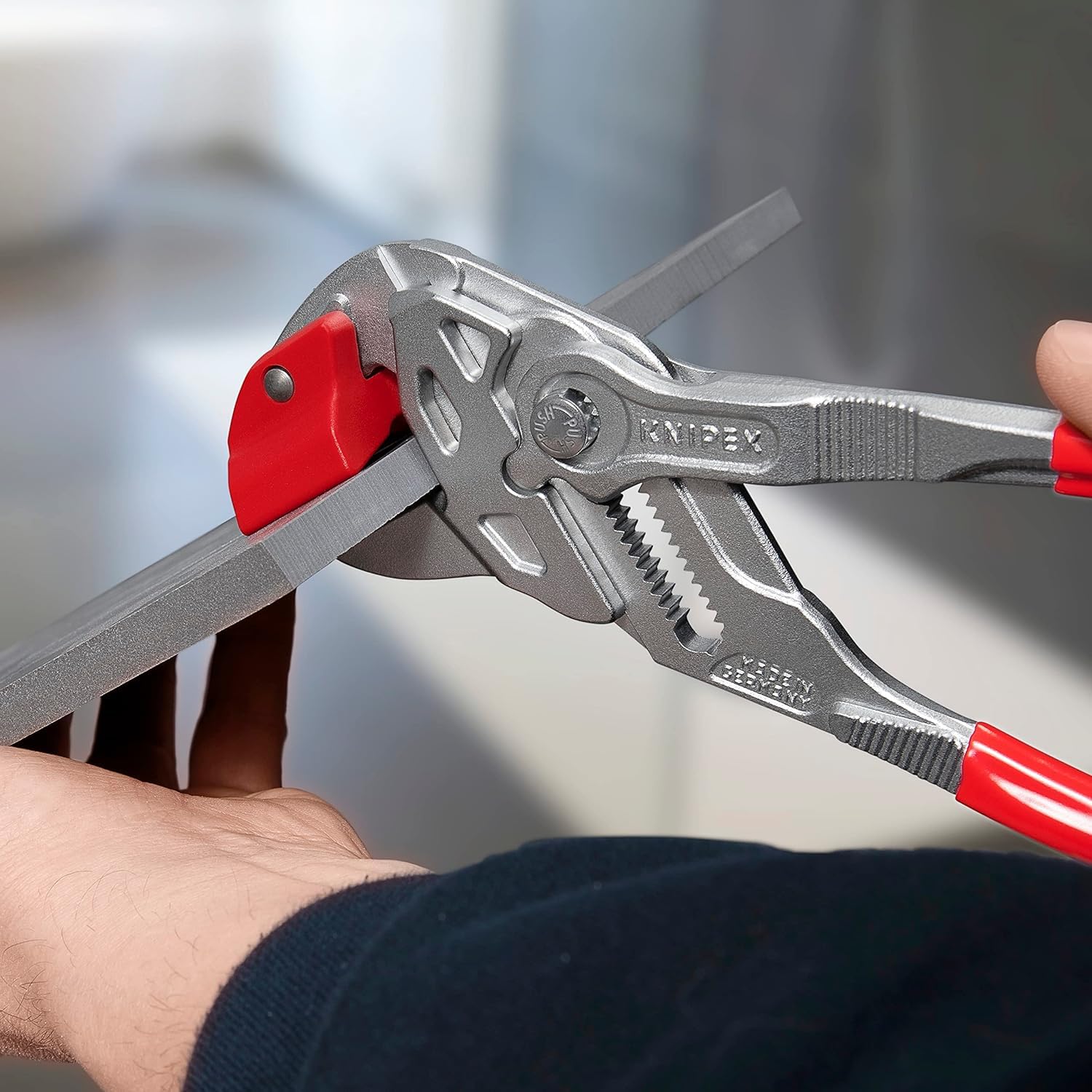 KNIPEX Tenaza para cortar baldosas y azulejos cromado recubiertos de plástico 250 mm, 91 13 250