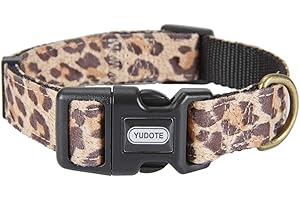 Soft Cheetah Print Dog Collar