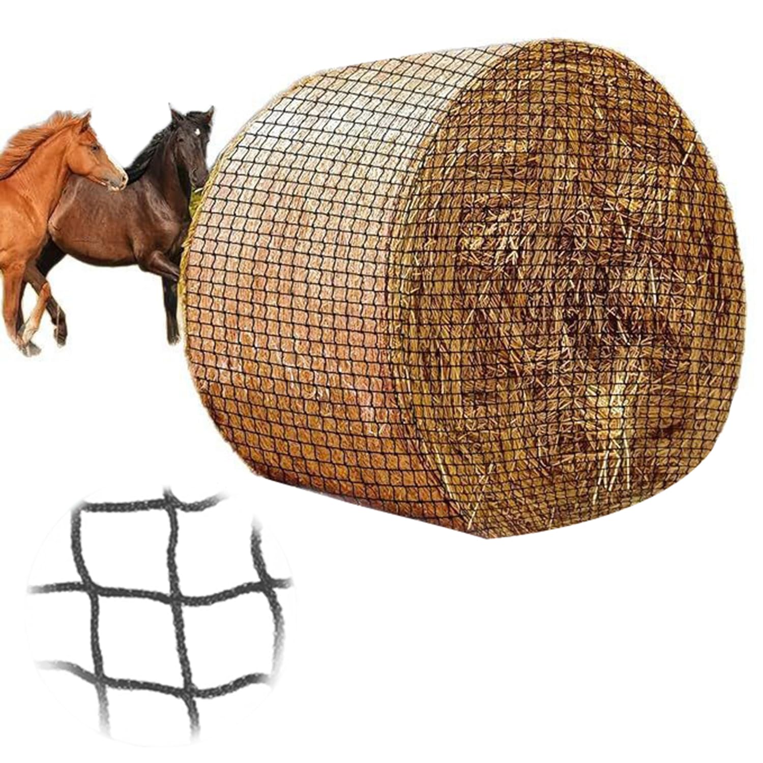 Heunetz Rundballen,Durchmesser 120 cm,Höhe 120 cm (4x4 FT) V