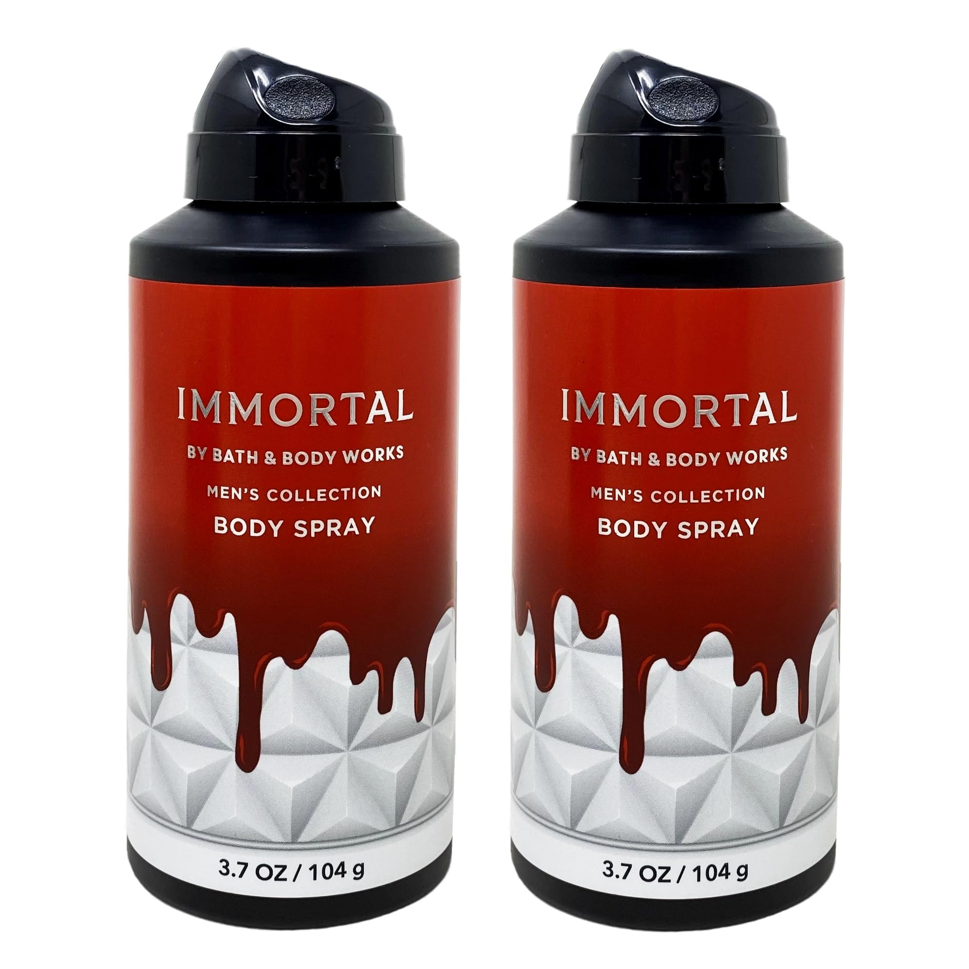 Bath and Body Work Men's Collection Immortal 2 Piece Body Spray Value Pack - 3.7 oz / 104 g each