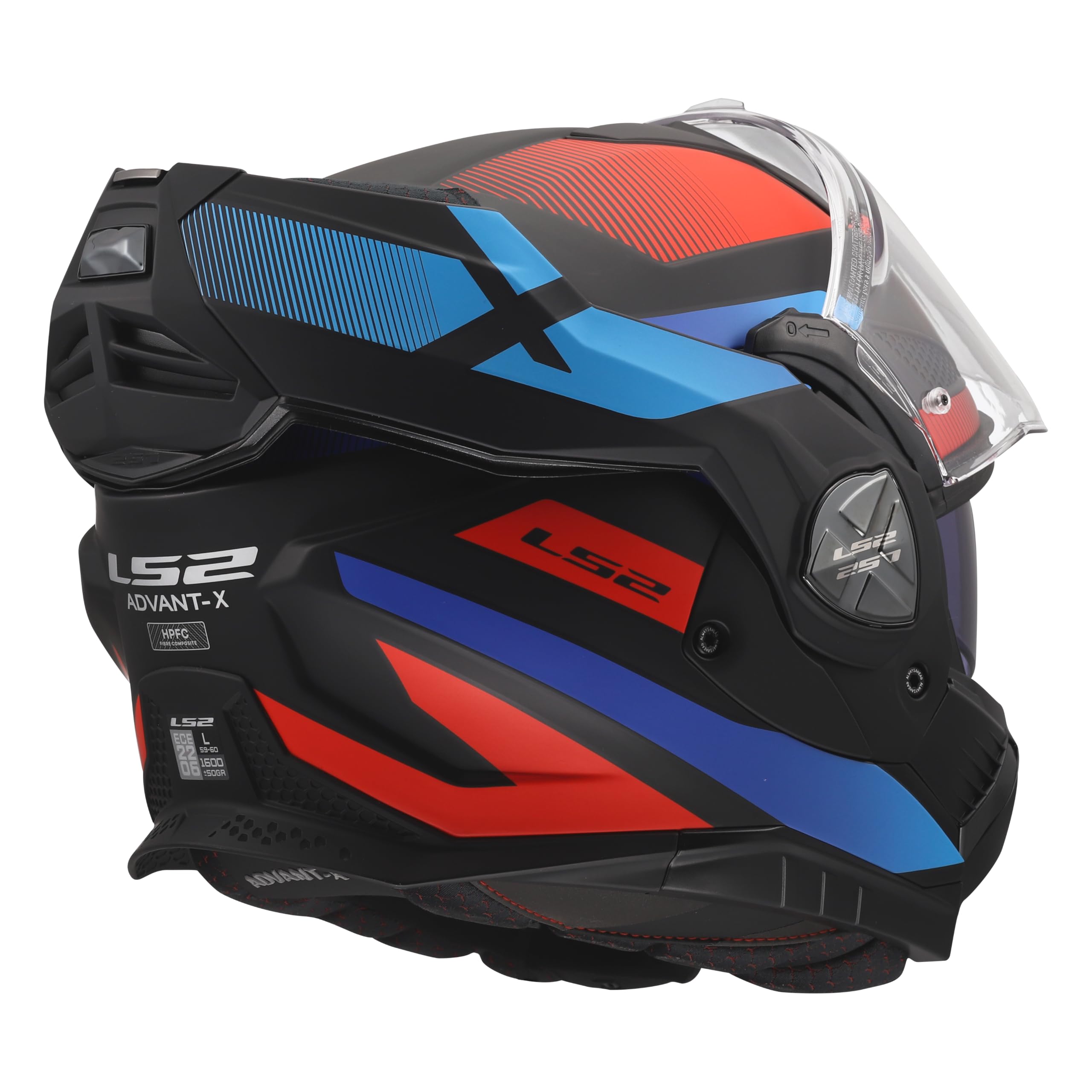 LS2, Casco Moto Modulare ADVANT X NOVA Black Red Blue, XL