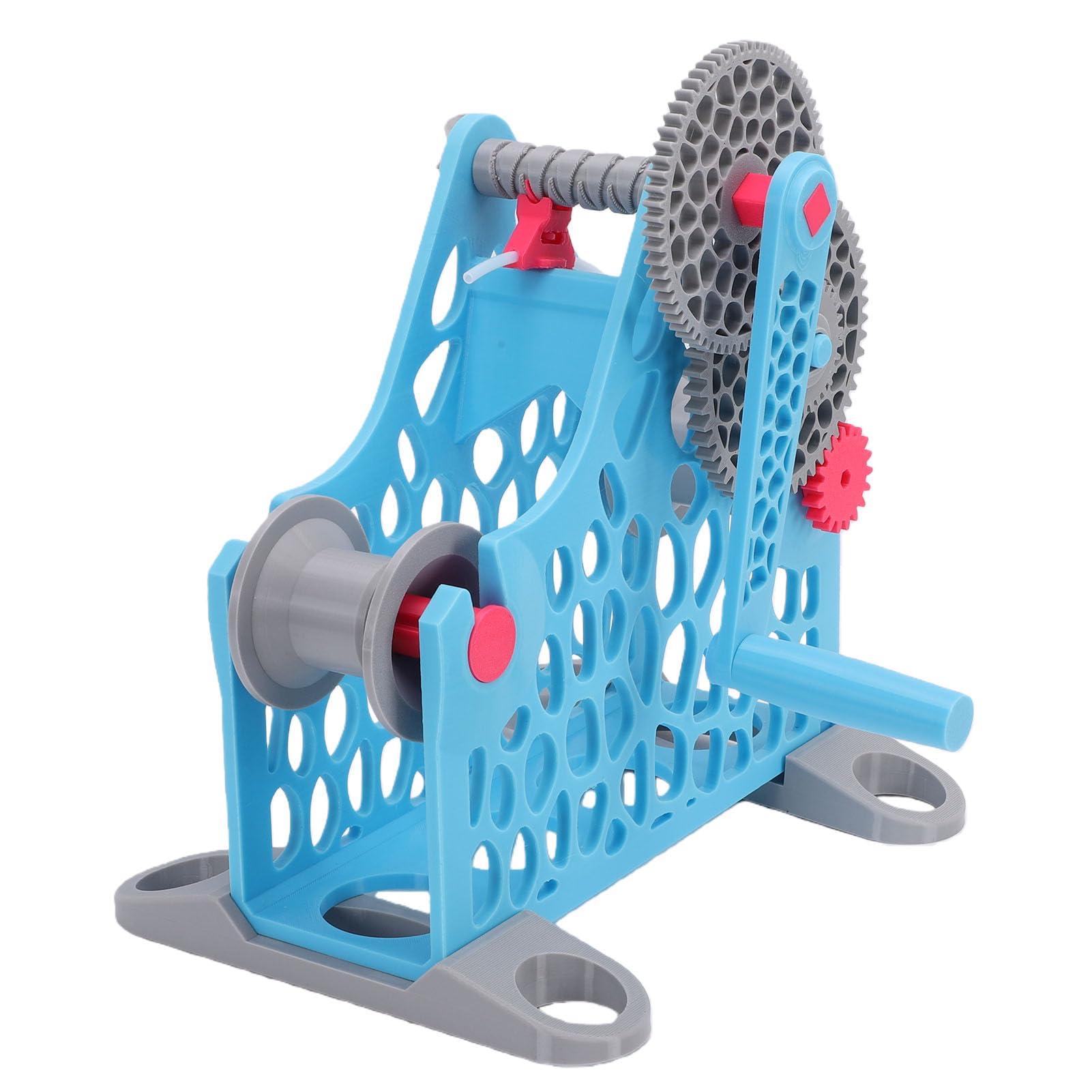 LICAEVEY Korba Ręczna Nawijak żarnika do Drukarki 3D, Odłączana Konstrukcja Modułowa Nawijak żarnika 1 Kg do PLA ABS PETG TPU Nylon Projekty Drukarskie Niebieski