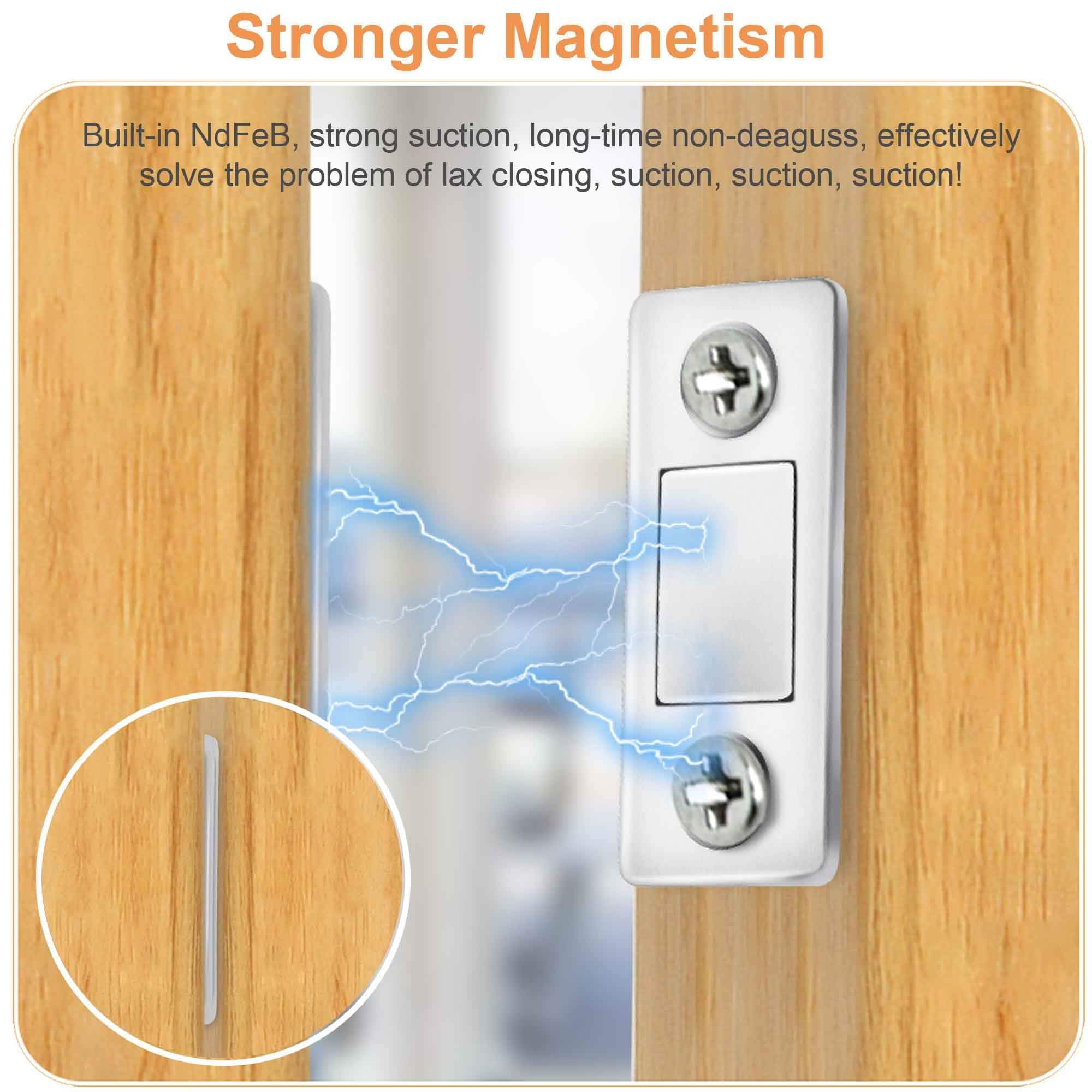 Chiusure Magnetiche Per Ante 8 Pz | Calamite Porta Ultra Sottili | Per Mobili Cucina E Armadi | Kit Completo - Foto 3