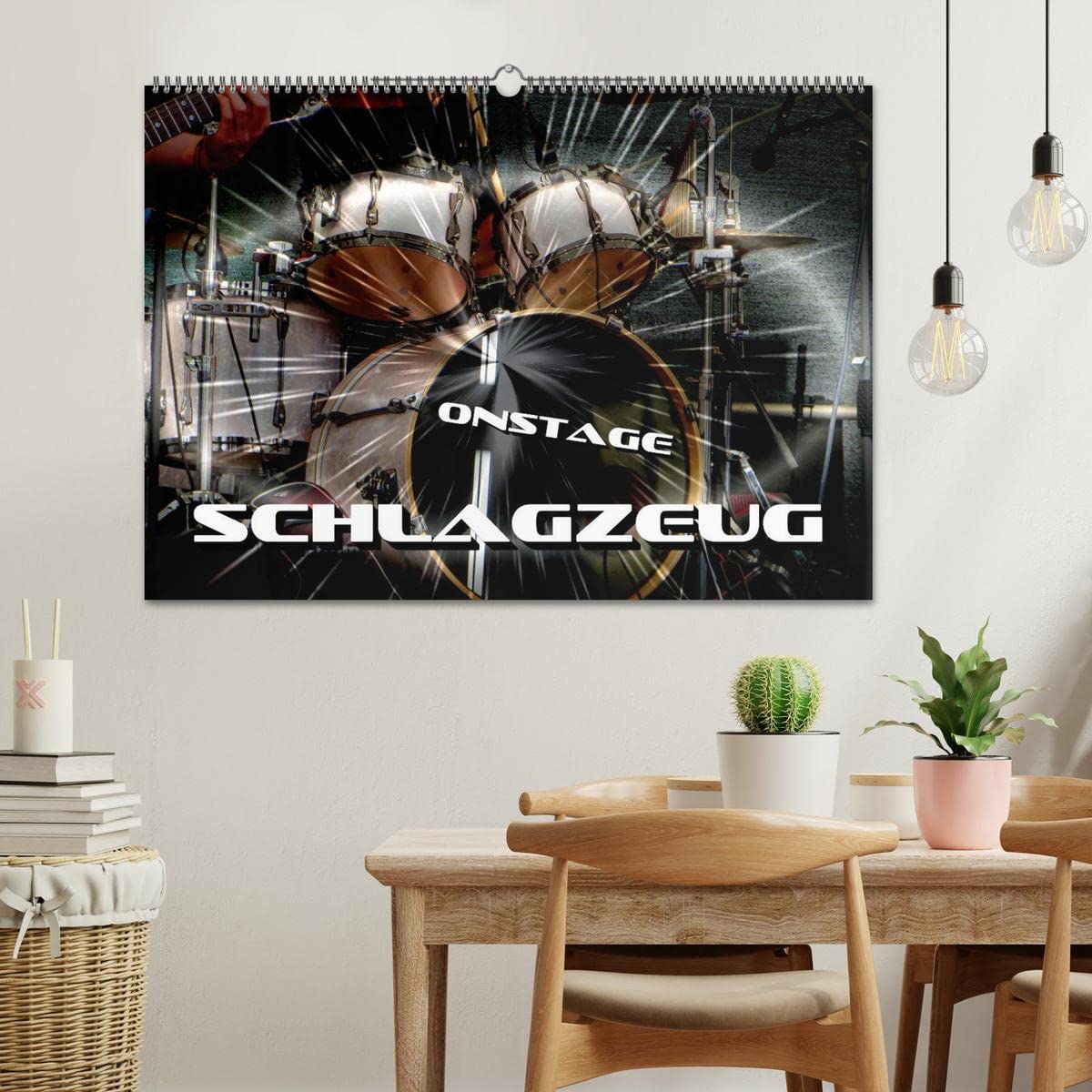 Schlagzeug onstage (Wandkalender 2026 DIN A2 quer), CALVENDO Monatskalender: Eindrucksvolle Konzertaufnahmen und Closeups von verschiedenen Schlagzeugen (CALVENDO Kunst)