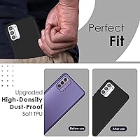 Vista 6 de PT - Funda híbrida doble a prueba de golpes para Nokia G310 5G + soporte de regalo (negro)