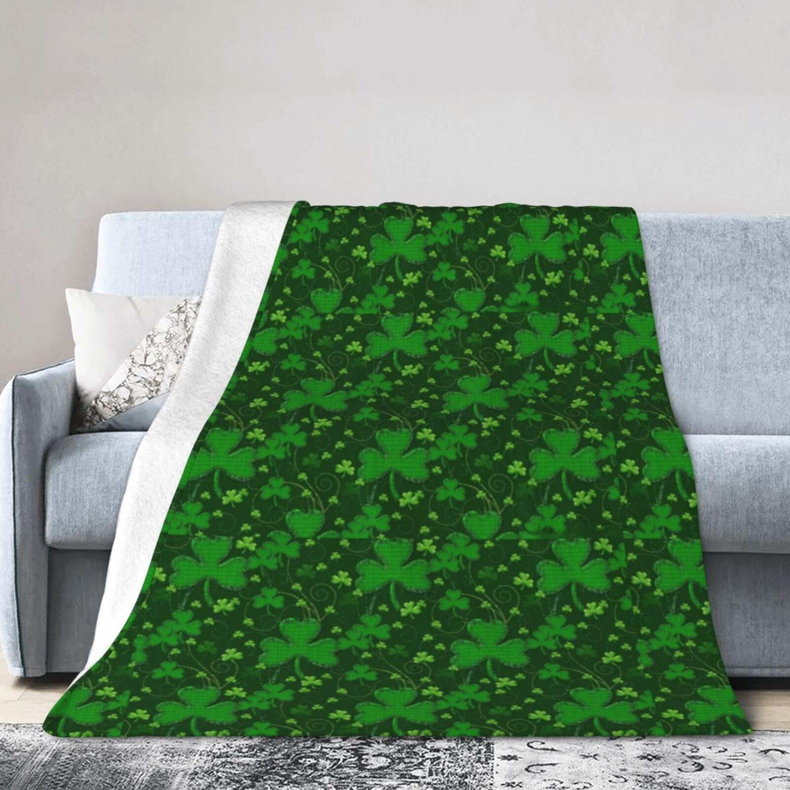Plaid Saint-Patrick ultra doux en flanelle pour des soirées cocooning réussies