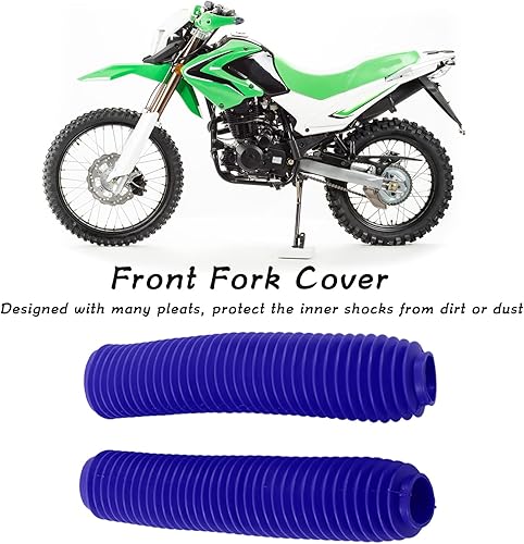 Miniatura 3 de Juego de fundas para horquilla de motocicleta, par de fundas de repuesto para RM125 DR250 DRZ400 400 (azul)