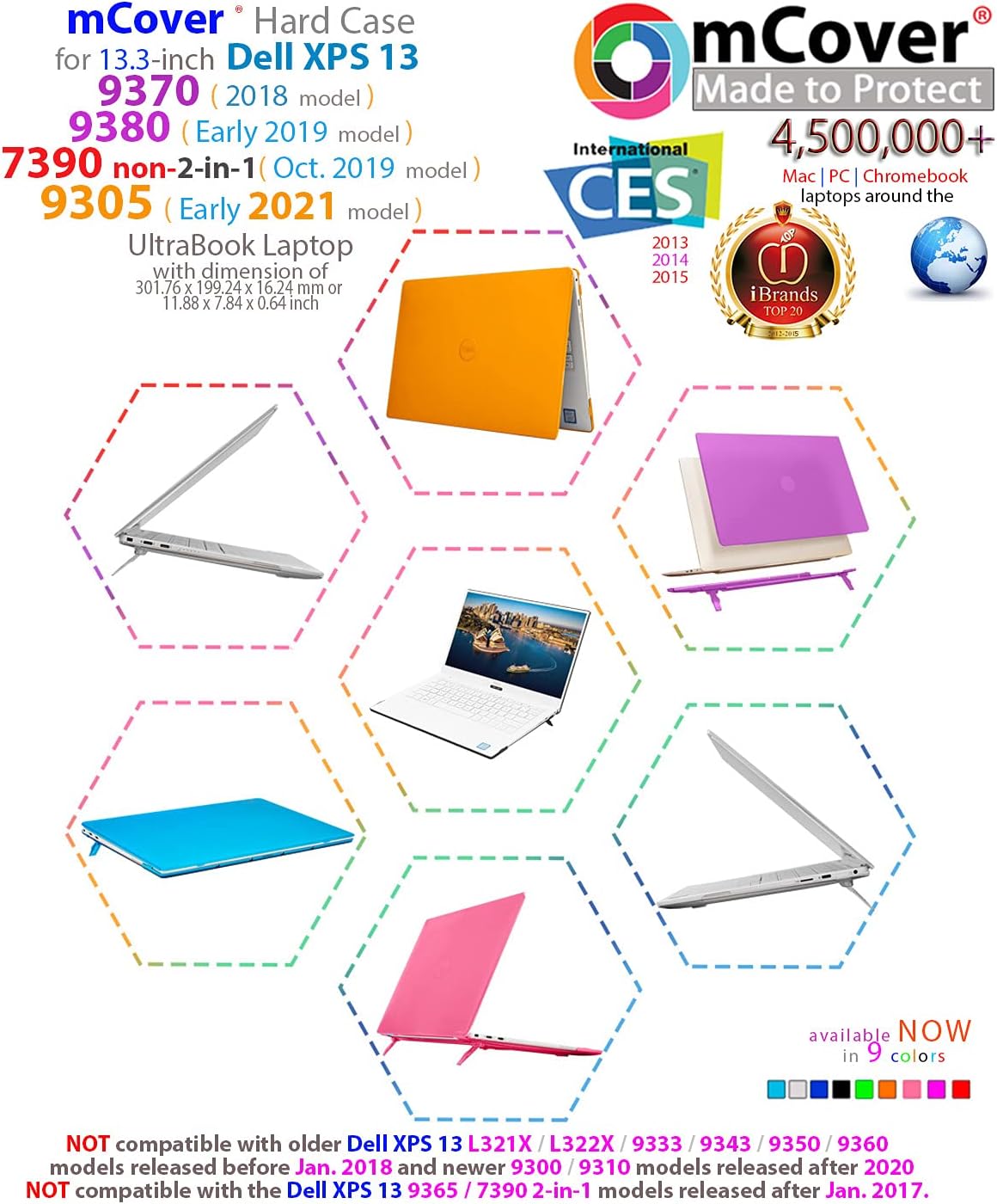 mCover Hard Shell Case ONLY for Dell 13" XPS 9380/9370 / 7390 (Non 2 In 1 model) - Purple, 13" XPS 9380/9370/7390 ( Non 2 In 1 Model) - Image 5