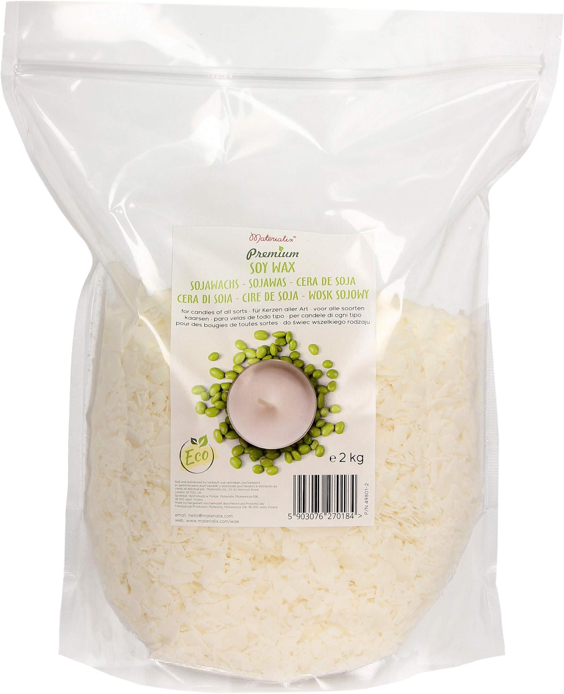 Kerzenwachs Granulat 1kg - Zum Kerzen Selber Gießen