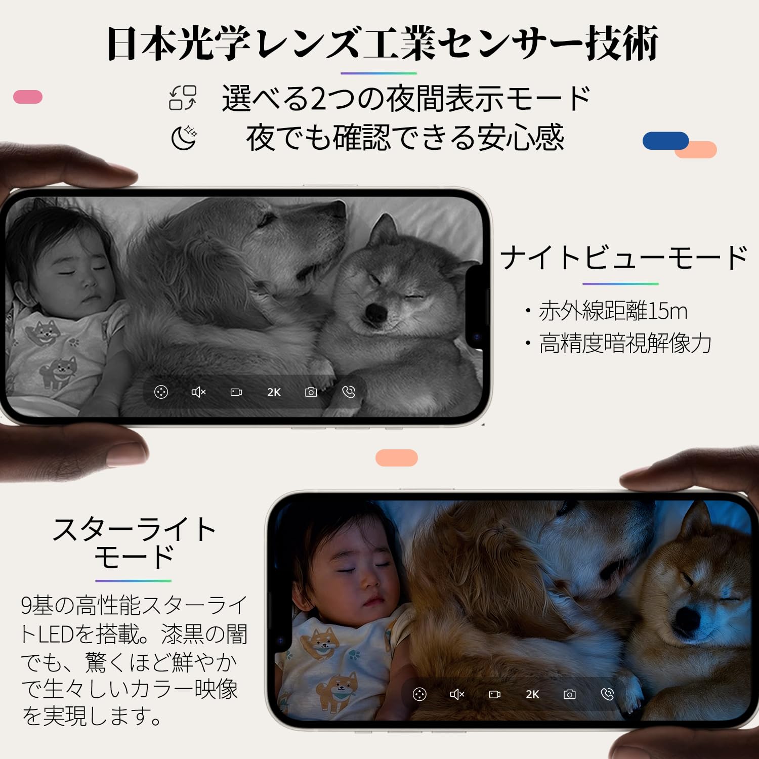 Amazon.co.jp: ペットカメラ【デュアルレンズ設計•ドイツ レッド