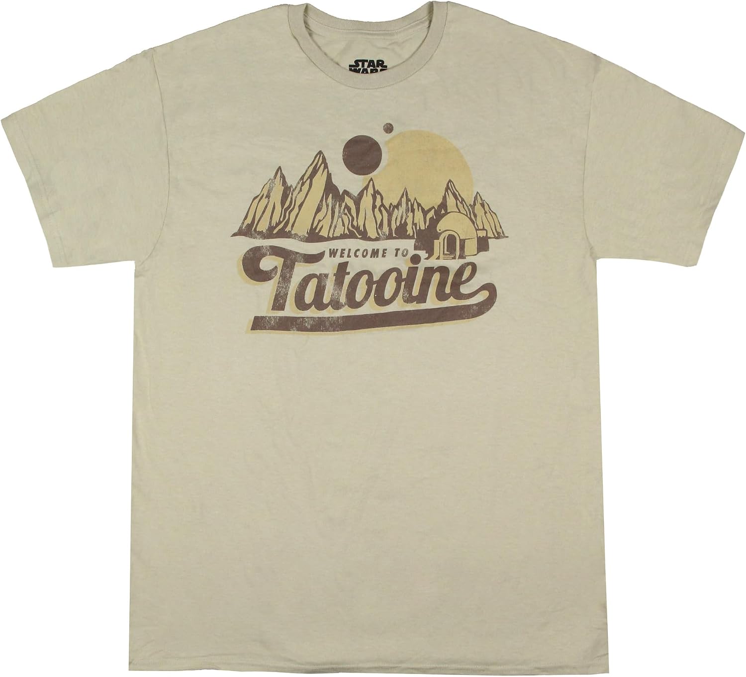 Star Wars Men's Welcome to Tatooine Distressed Graphic T-Shirt