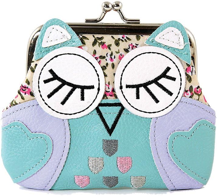 Sleeping Owl Kisslock Coin Purse