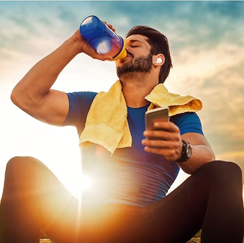 Miniatura 7 de UrbanX X7 - Auriculares inalámbricos deportivos 5.0 IPX5, impermeables, control táctil, verdaderos, inalámbricos, con micrófono, graves profundos,