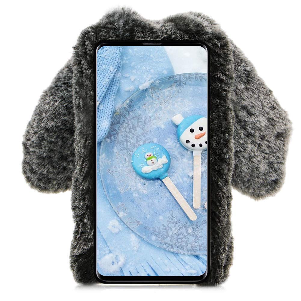 Custodia Per Huawei P30 Con Coniglio Nascosto E Supporto Pieghevole – Cover TPU Morbida Con Placcatura Cuore, Design Carino Per Donne E Ragazze