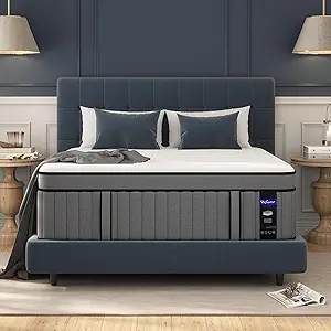 DIFAME Full Size Mattress 10 Inch, Gel Memory Foam Hybrid Firm Full Bed Mattress in a Box with Independent Pocket Spring, Pressure & Back Pain Relief, Edge Support, 100-Night Trial, CertiPUR-US