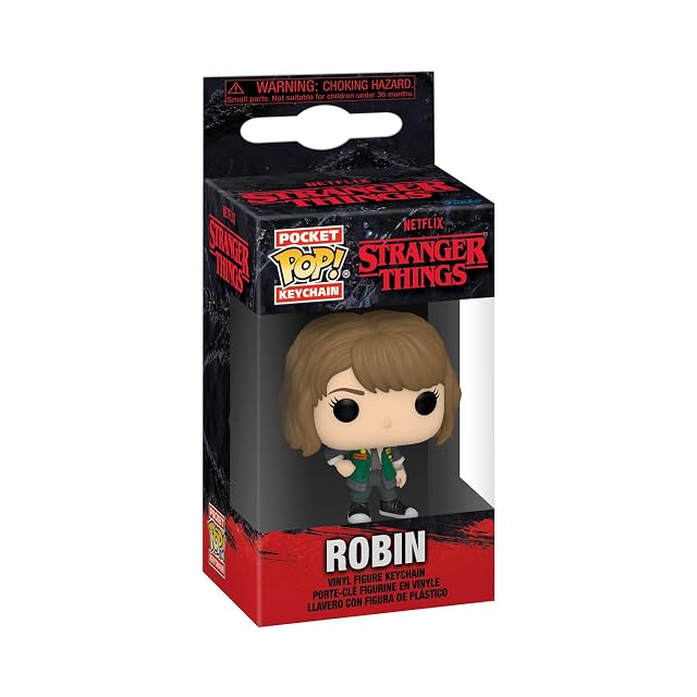 Foto 2 de 8 de Funko Pop! Keychain: Stranger Things - Robin - Minifigura de Vinilo Coleccionable Llavero Original